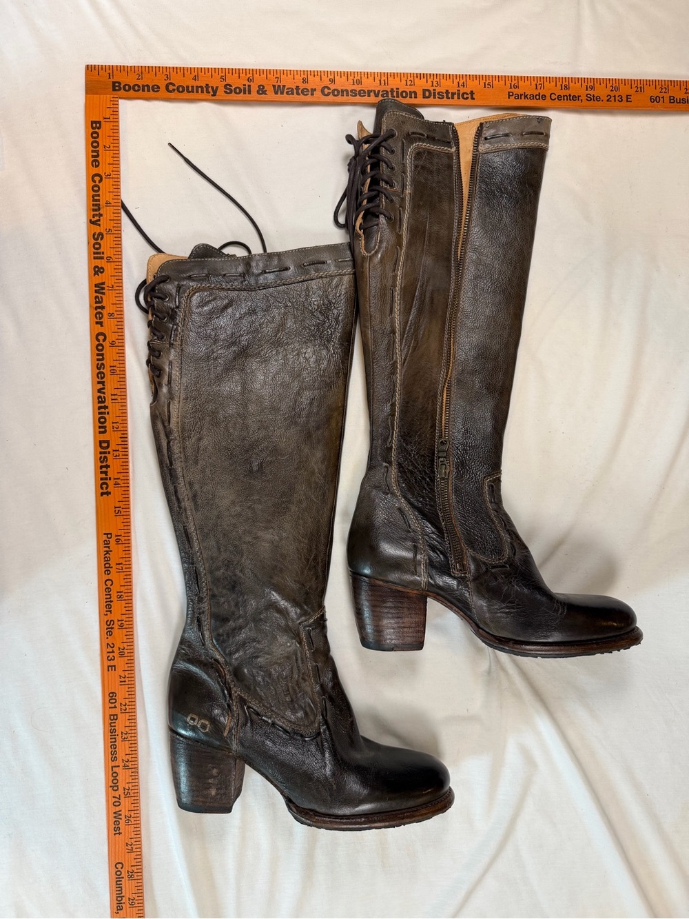 Bed Stu Women's Leather Boots in Dark Brown